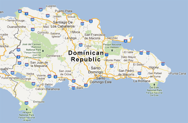 Map Dominican Republic - República Dominicana